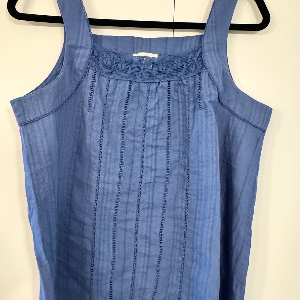Sundance Blue Textured Tank Top